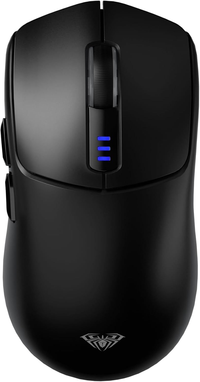 AULA SC580 Wireless Gaming Mouse, Tri-Mode 2.4G/BT5.0/USB-C Gaming Mouse, 12000 DPI Rechargeable Wireless Mouse With 6 Programmable Buttons, Ergonomic_voghion.com