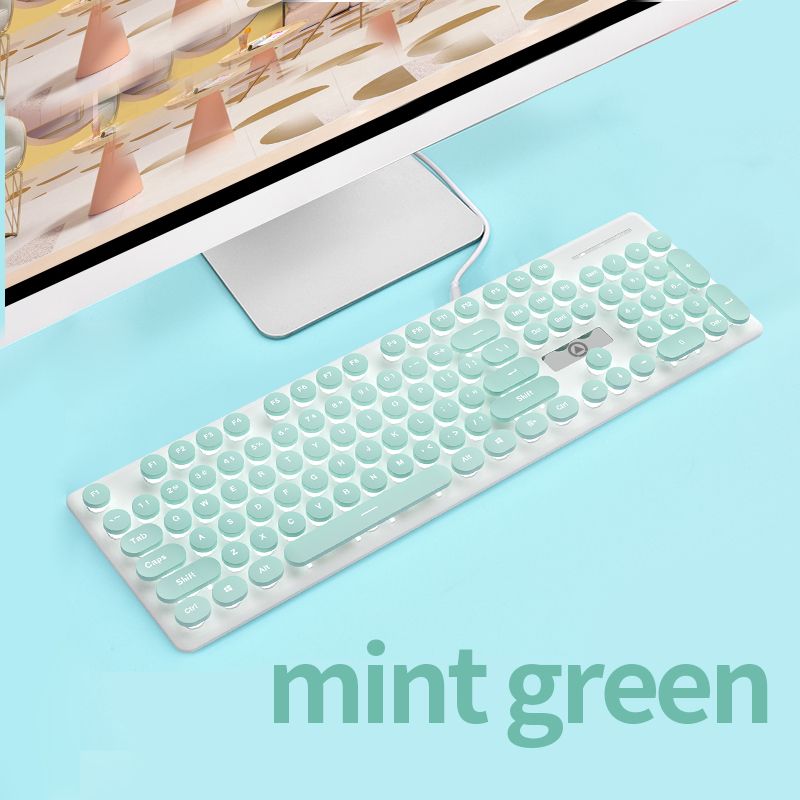 Juego de tres piezas de teclado y ratón para juegos Punk, auriculares, teclados luminosos, 3200 DPI, ratones, auriculares, combos para computadora_voghion.com