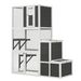 3-Tier Wooden Outdoor & Indoor Cat House Suitable For 1-3 Cats Cat Enclosure Resting Box With 4 Platforms And 2 Doors Cat Shelter Kitty House With A Jump Box For Hiding And Resting Cat Cage 71"H-Gray_voghion.com