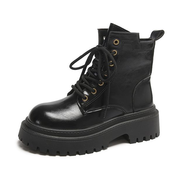 35-42 Large Size Martin For Women 41 To 43 Wide Fat Feet New Thick Sole Women's Low Heel Short Boots_voghion.com