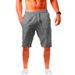 2025 Summer Loose Linen Cotton Breathable Five-Point Men's Sports Casual Shorts_voghion.com