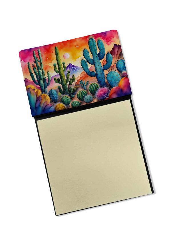 NEW Cactus in Color Sticky Note Holder Refillable Dispenser Self-Sticky Note Pads, Memo Pads Blank Desk Accessories_voghion.com