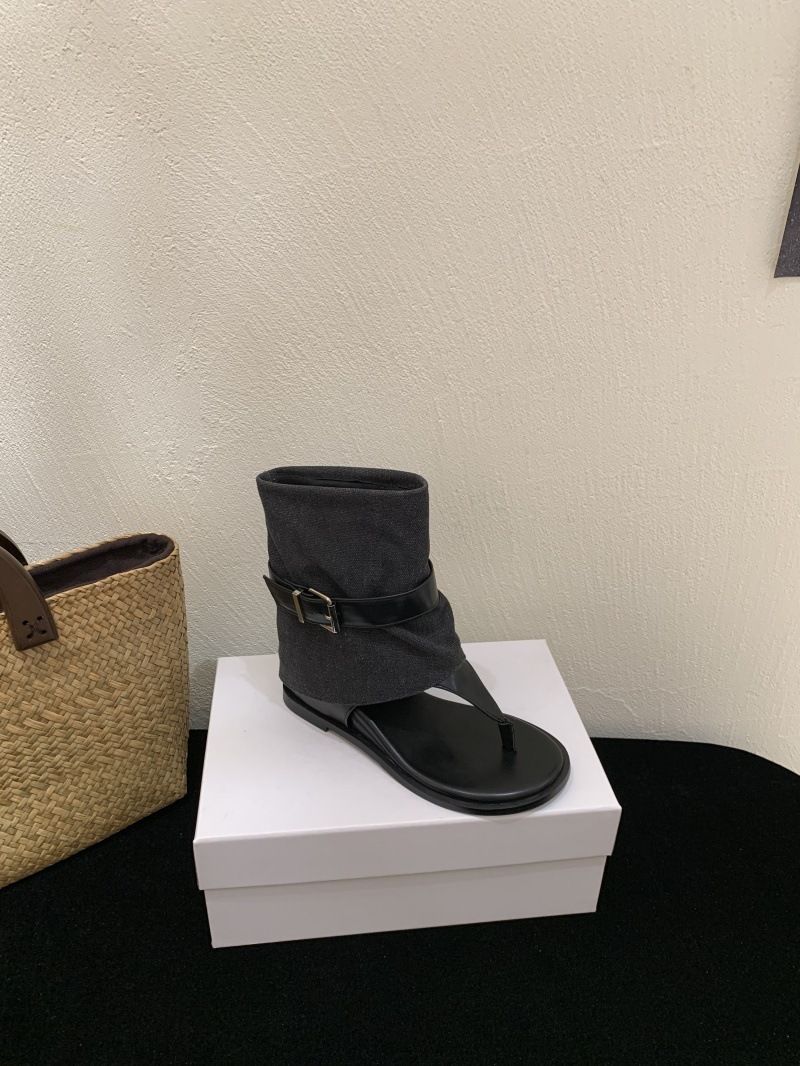 2025 Summer New Korean Denim Roman Sandals_voghion.com