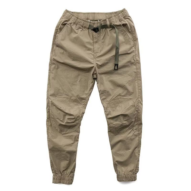 Men's Vintage Cargo Pants - Lightweight Tactical Work Pants With Multiple Pockets, Adjustable Drawstring Waist, Olive Green & Khaki_voghion.com