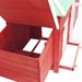 Chicken Coop with Nest Box Red 74.8"x28.3"x40.2" Solid Firwood_voghion.com