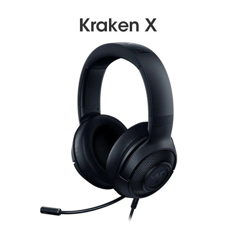 Razer Kraken X Essential Oyun Kulaklığı 7.1 Çevresel Ses Kulaklık Bükülebilir Kardioid Mikrofon 40mm Sürücü Birimi_voghion.com