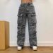 Abbigliamento da donna Moda Street Style Tasca Diamante Casual Jeans Salopette_voghion.com