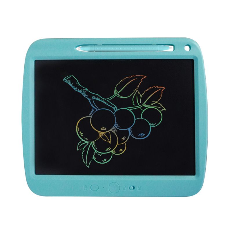 Rechargeable LCD Writing Tablet 9 Inch - Colorful Doodle Board For Kids, Erasable Drawing Pad With One-Touch Clear & Partial Erase_voghion.com