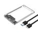 Transparent Case Caddy HDD Enclosure 2.5 SSD SATA To USB 3.0 Type-C 3.1 Adapter External Hard Drive Box_voghion.com