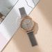 New Women's Watch Stylish And Simple Magnet Lazy Mesh Strap Quartz Watch Daily Mother's Day Birthday Anniversary Valentine's Day Gift_voghion.com