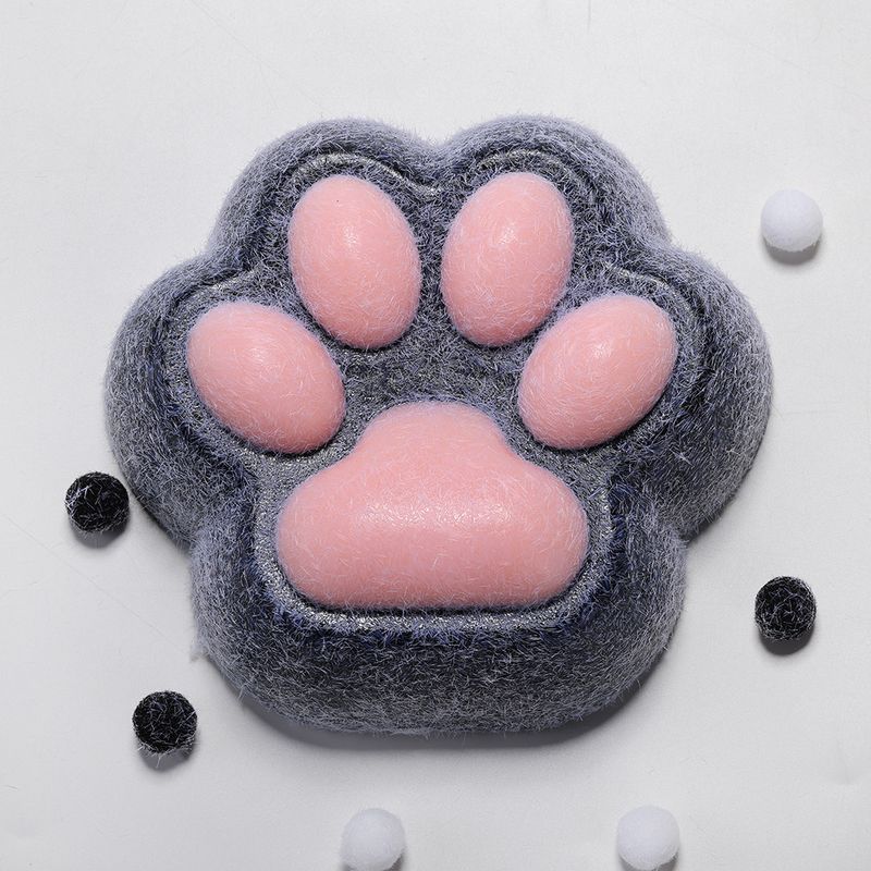 Jouet de décompression créatif en mousse Squishies 15 cm, simulation de griffe de chat en peluche rose, grande fortune, pincement, jouet de décompression_voghion.com