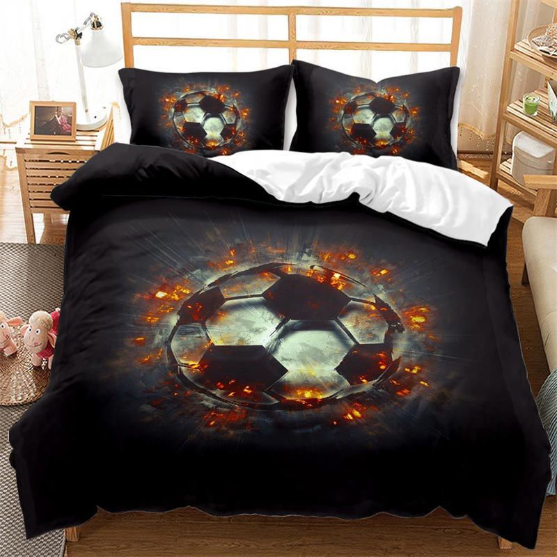 Set di biancheria da letto Champions Football, copripiumino/copripiumino con federa_voghion.com