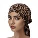 Women's Elastic Headband Hat – Leopard Print Braided Bun Cover For Chemotherapy & Fashion_voghion.com