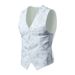 Men's Clothing Men's Casual Suit Vest Men's European Size Fashion V Neck Formal Vest Vest_voghion.com