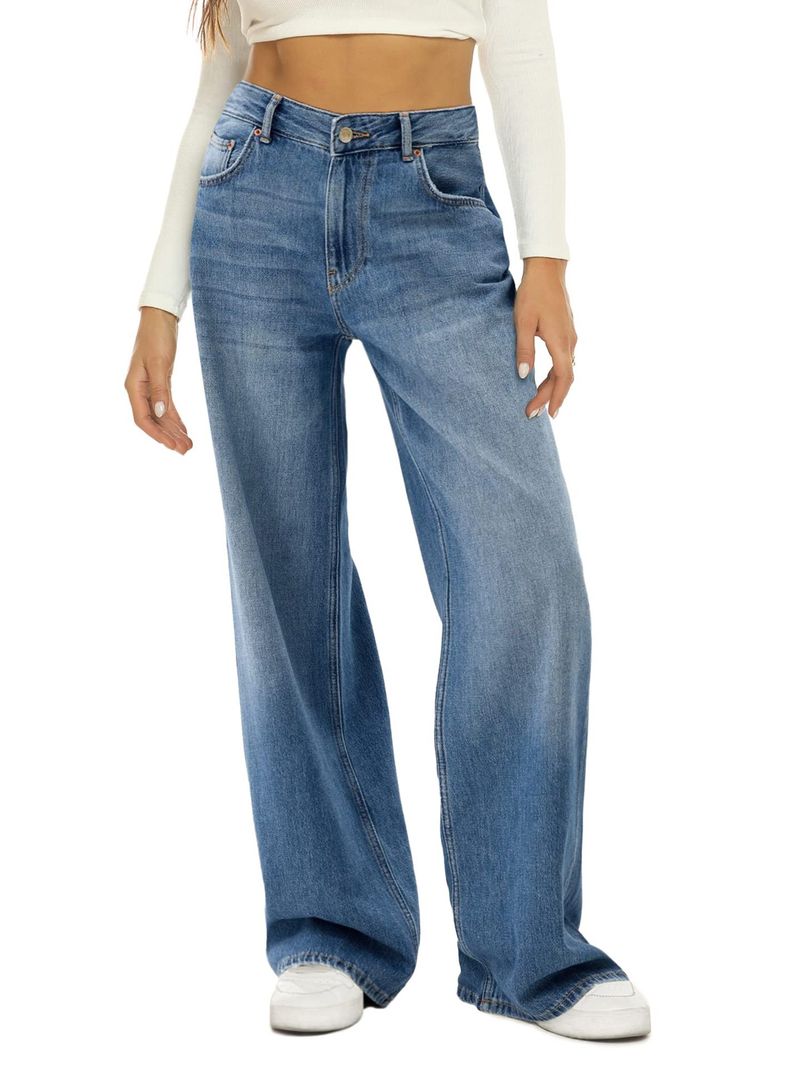 losse wijde pijpen jeans voor vrouwen_voghion.com