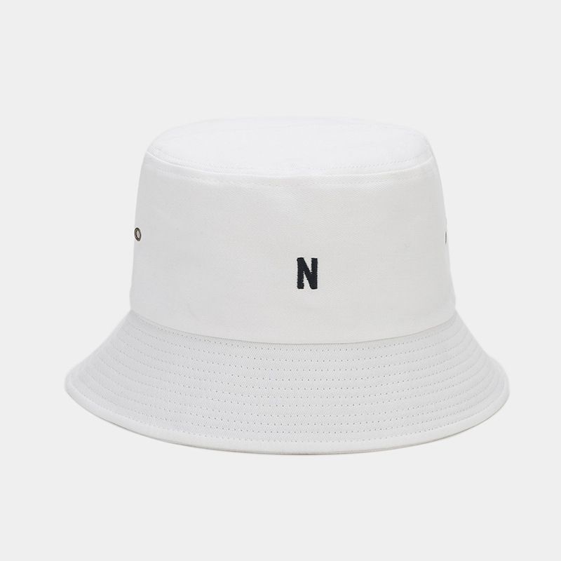 Hatt Dame Sommer Bokstaven N Brodert Bøttehatt Student Tynn Solkrem Solhatt Allsidig Bassinhatt Herre_voghion.com