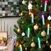 Bougie à LED avec télécommande et minuteur, avec clip, coquillage multicolore, décoration d'ambiance pour sapin de Noël_voghion.com