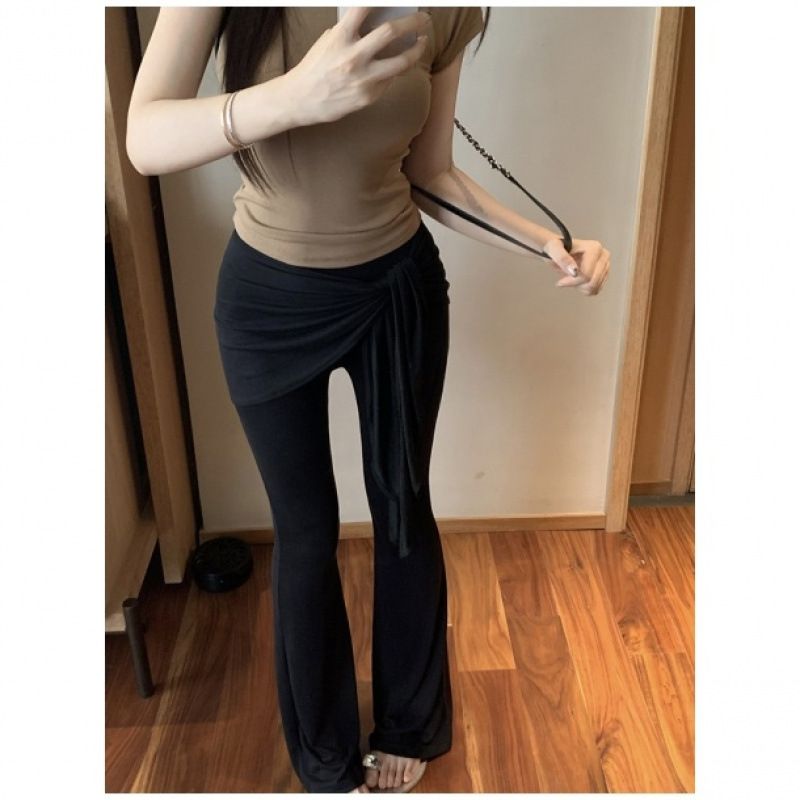 Dameskleding Zomer Tweedelige Broek met Billengordijnen Om de Billen te Bedekken en Je Er Strak Uit te Laten Zien Yogabroek Met Zacht En Hangend Gevoel_voghion.com