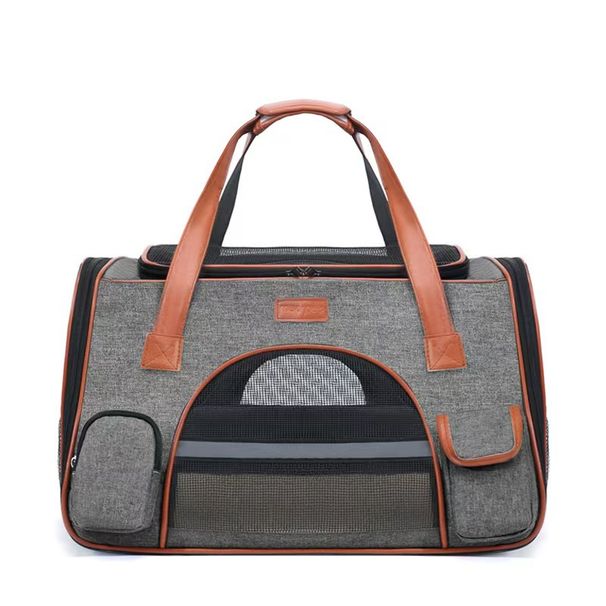 Kleine, faltbare Transporttasche für Hunde und Katzen, ideal für Reisen im Auto oder unterwegs, tragbarer Käfig_voghion.com