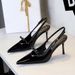 Women's Shoes Pointed Toe High Heels With Stiletto Heels, Bow, Open Back, And Strappy Design – Sexy Women's Shoes._voghion.com