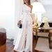 Women's solid color printing one-shoulder sleeve tie jumpsuit two-piece set_voghion.com