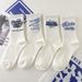 Calzini lunghi da ragazza in stile autunnale, stile studentesco, versatili, coreani, a metà polpaccio, stile studentesco, bianchi_voghion.com