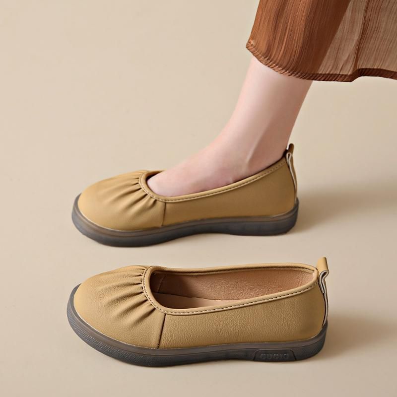 Xiaoxiangfeng Flat Round Toe, Oft Ole, Hallow Mouth, Ingle Kick, Women' 2025 Ummer New Tyle With Kirt, Bean_voghion.com