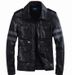 Herren-Lederjacke aus PU mit mehreren Taschen – Stilvolle Bikerjacke im Utility-Design (M-XXXL)_voghion.com
