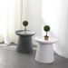 Nordic Round Plastic Coffee Table For Living Room, Small Apartment, Simple Sofa Side Table, Minimalist Balcony Trendy_voghion.com