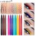 Multicolor matte non smudging white eyeliner liquid eye shadow pen 12 sets_voghion.com