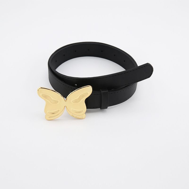 Dame Millennium Spicy Girl Subcultural Metal Butterfly Instagram Pink Bælte Sort_voghion.com