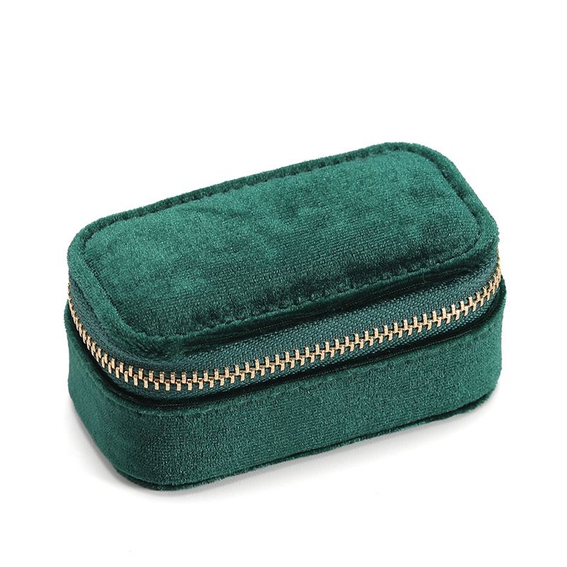 ​Velvet Jewelry Travel Case - Compact Organizer For Rings, Earrings & Necklaces​​_voghion.com