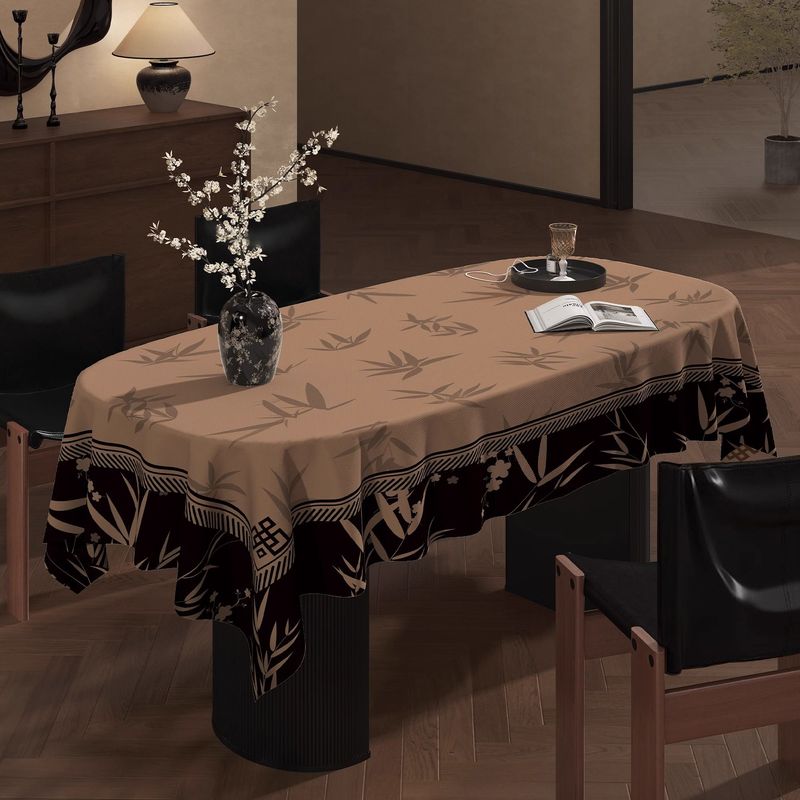 Vintage Style Light Luxury High-end Feel Coffee Waterproof Oil-proof Dining Tablecloth Rectangular Table Cover Tabletop_voghion.com