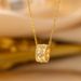 High-Quality Elegant Luxury Full Zircon Copper Micro-Inlaid Necklace For Women, Real Gold Plated Simple Internet_voghion.com