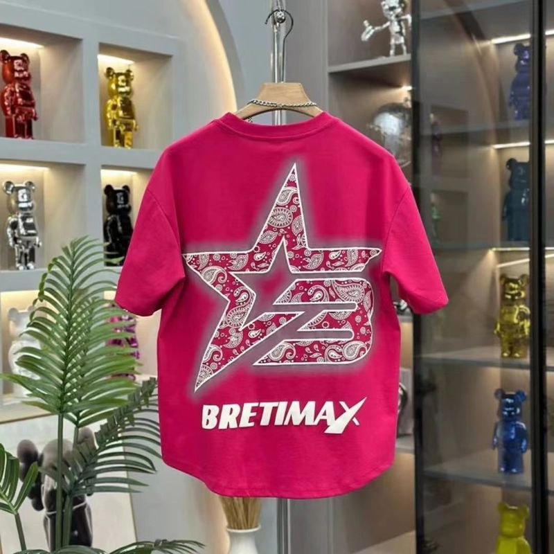 Ropa de hombre Camiseta de verano nueva de manga corta con letras y estampado a juego, top casual de cuello redondo para hombre, top holgado de media manga_voghion.com