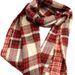 Klassikaline Briti punase ruuduga kašmiir naistele sügiseks ja talveks, Korea versioon, mitmekülgne kahepoolne_voghion.com
