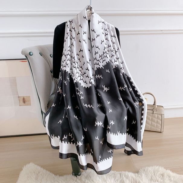 90 * 180 cm medellång med Yan Nanfei-design, ädel elegant sidenhalsduk för mödrar att följa med och visa upp_voghion.com