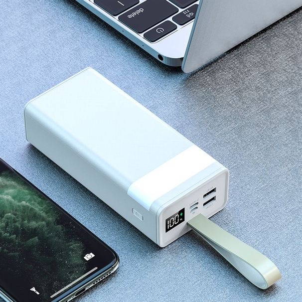 Szybki, podwójny, błyskawiczny powerbank o pojemności 40000 mAh, o dużej pojemności i wytrzymałości, model 2024, 40 tys._voghion.com
