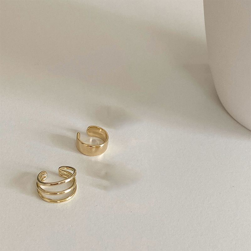 Elegantes y sencillos aros multiformatos para mujer, sin perforaciones, estilo Hong Kong, minimalistas, estilo bosque de hadas._voghion.com