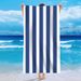 Asciugamano da spiaggia in microfibra - Morbido e soffice, monofacciale con motivo a righe, ad asciugatura rapida e leggero per i viaggi estivi._voghion.com