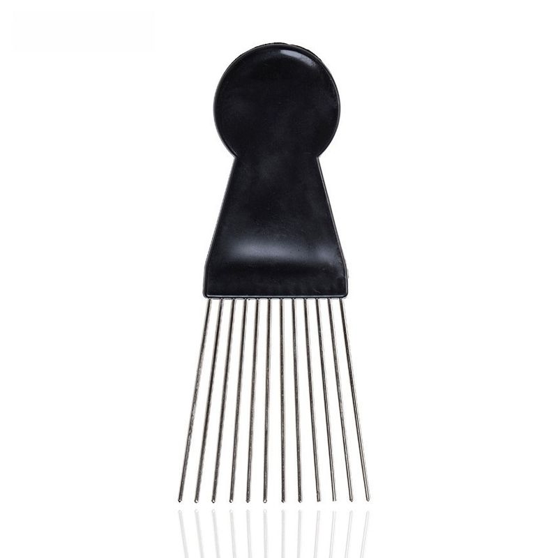 Official Sand pulp Black Plastic Steel Needle Comb_voghion.com