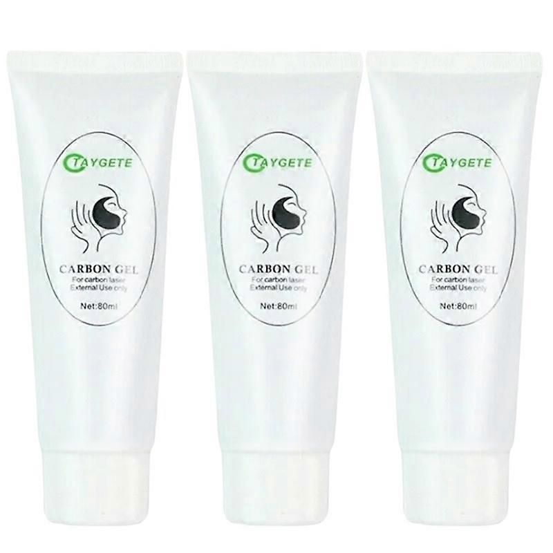 3x Carbon Gel Black Face Cream Mask For Laser Active Nano Toner Skin Rejuvenation Whitening Facial Deep Cleaning Care Tools_voghion.com