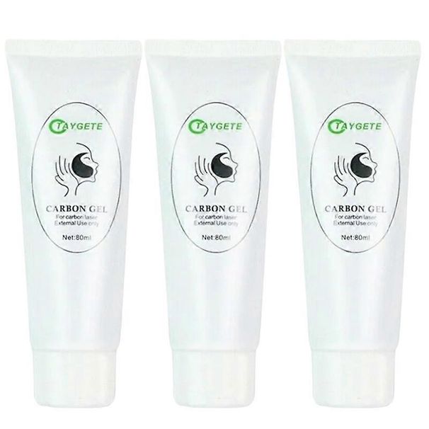 3x Carbon Gel Black Face Cream Mask For Laser Active Nano Toner Skin Rejuvenation Whitening Facial Deep Cleaning Care Tools_voghion.com