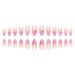 Pink To Red Ombre Heart Press-On Nails Almond Shape False Nails Glue-On & Peel-Off Nail Art Tips Sweet & Edgy Style_voghion.com