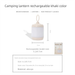 New Mini Outdoor Camping Atmosphere USB Rechargeable LED Super Bright Lighting Tent Light Portable Table Lamp_voghion.com