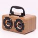 New Wooden Home Speaker Mobile Phone Gift Subwoofer Sound FT-4002 Wireless Bluetooth_voghion.com