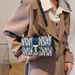 Advanced Texture Women's 2025 New French Printed Chain Diagonal Cross Versatile Shoulder Small Square Bag_voghion.com