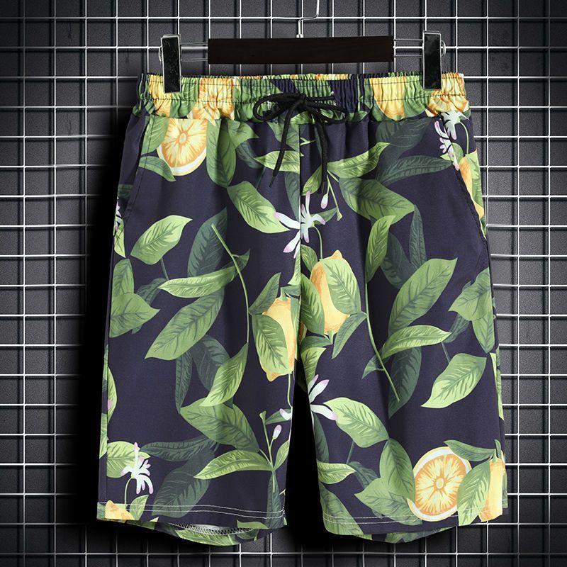 Men's Casual Printed Shirt Loose Short Sleeve Set_voghion.com