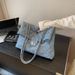 Borsa a tracolla casual da donna in denim, piccola, profumata, di grande capacità, alla moda e alla moda_voghion.com