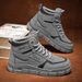 Herfst Nieuwe Ademende High Top Martin Laarzen Heren Britse Antislip Werkkleding Casual Arbeidsbescherming Schoenen Heren_voghion.com
